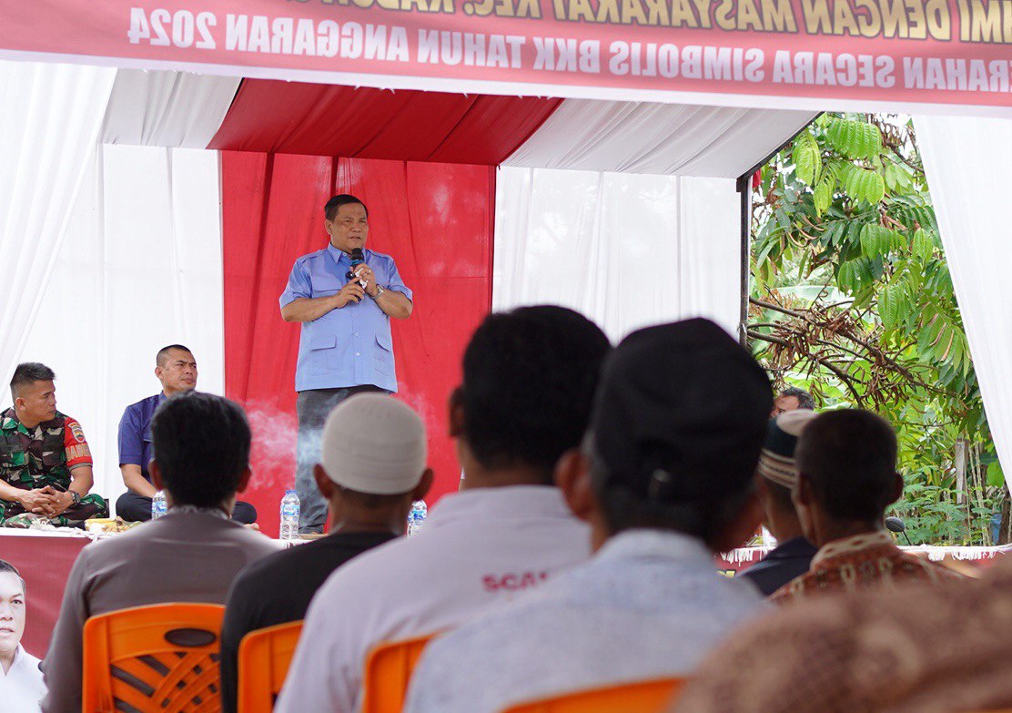 Sekdaprov SF Hariyanto Kunker ke Desa Puo Raya, Rohul (foto/Yuni)